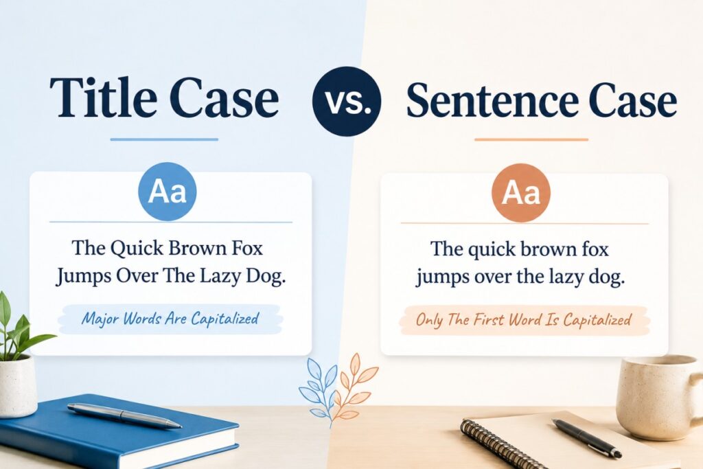 Title Case vs. Sentence Case
