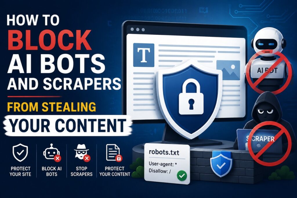 How to Block AI Bots and Scrapers From Stealing Your Content