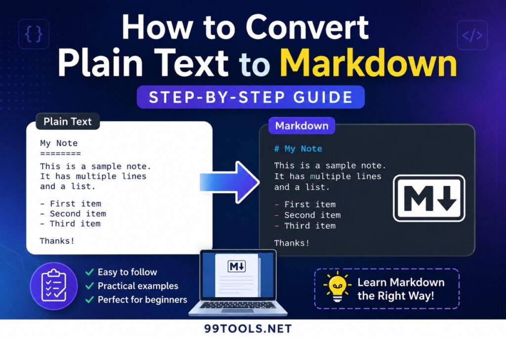 How to Convert Plain Text to Markdown