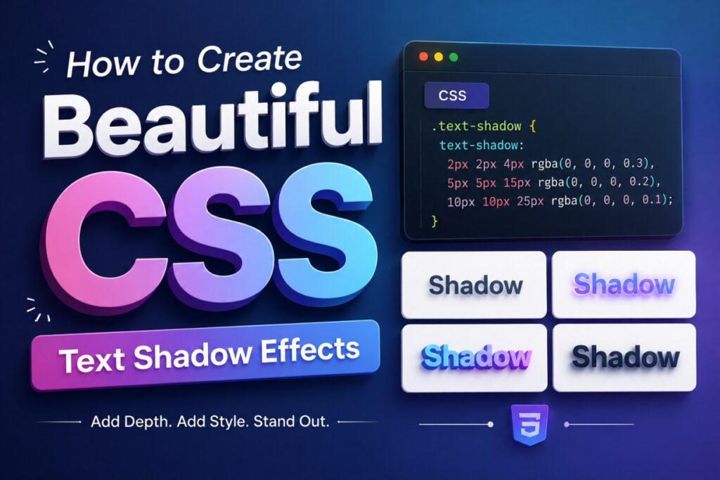 How to Create Beautiful CSS Text Shadow Effects