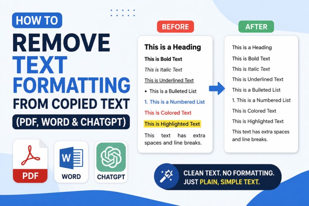 How to Remove Text Formatting from Copied Text (PDF, Word & ChatGPT)