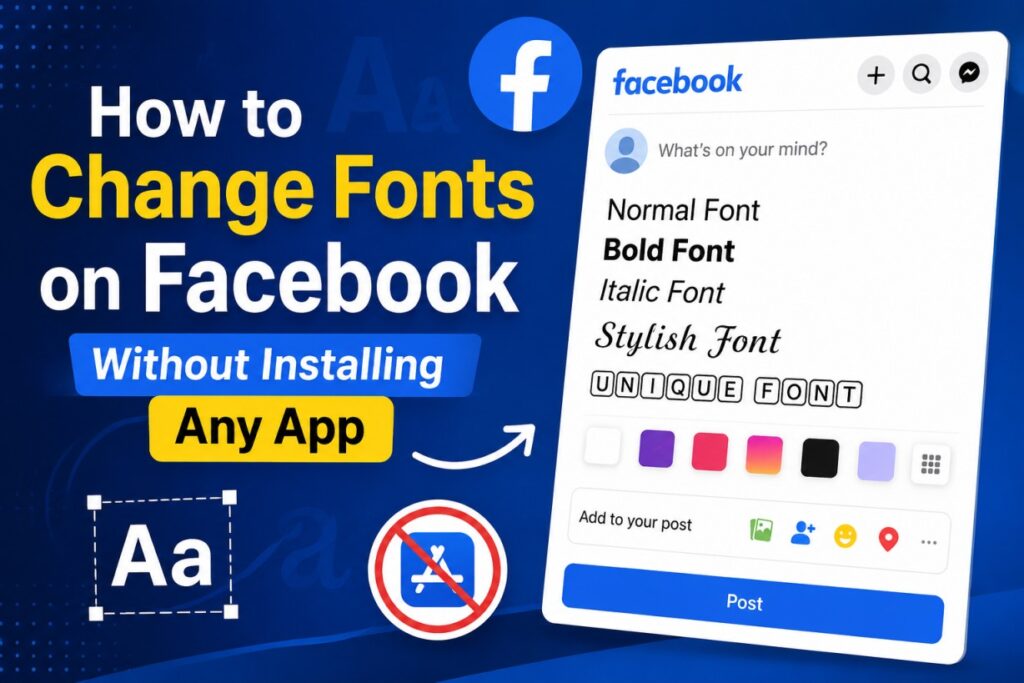 How to Change Fonts on Facebook