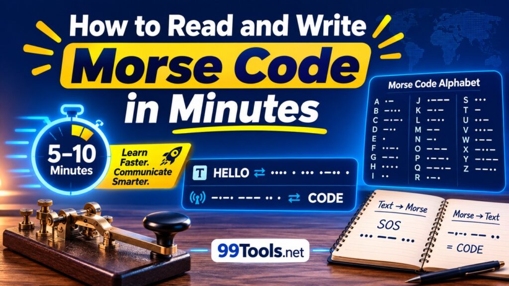 How to Read and Write Morse Code in Minutes