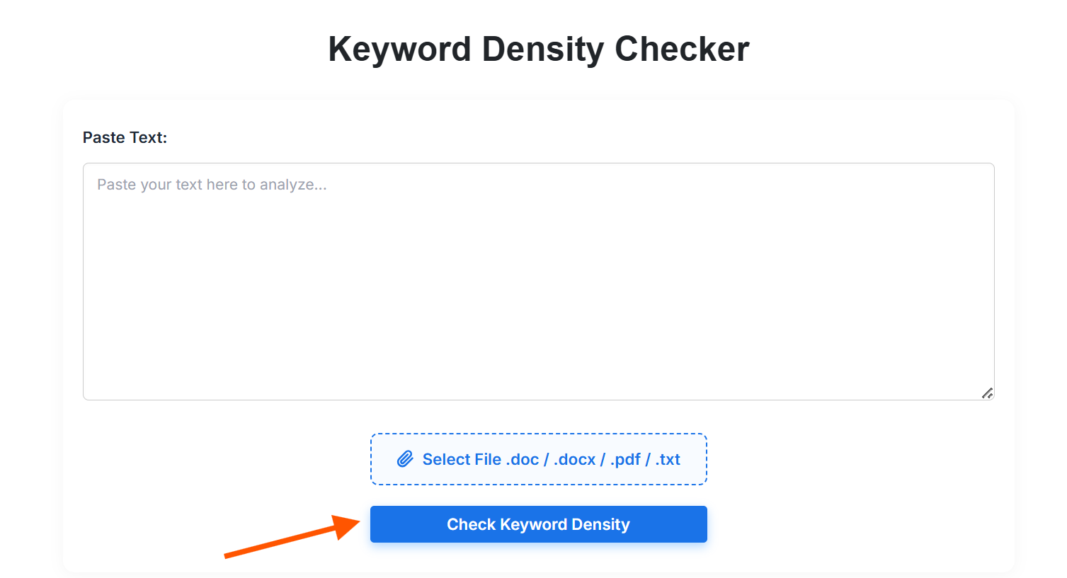 Keyword Density Checker